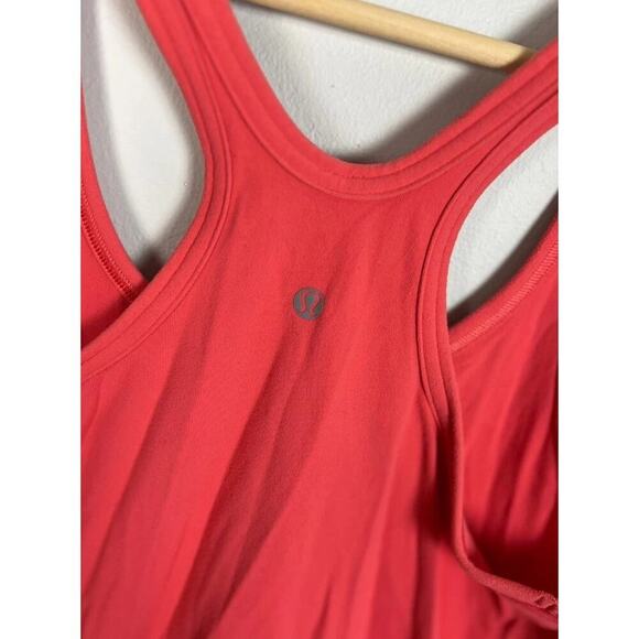 Lululemon Cool Racerback Tank Top Coral Yoga Running Gym Athletic Lightweight - Picture 3 of 6
